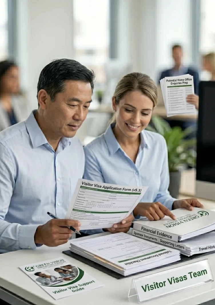 UK visitor visa application and document support